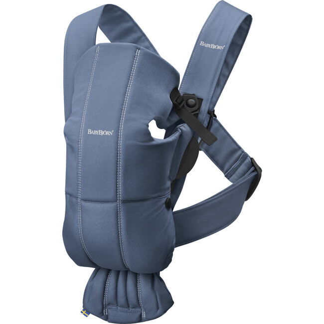 Baby Carrier Mini Cotton, Vintage Indigo - Carriers - 1