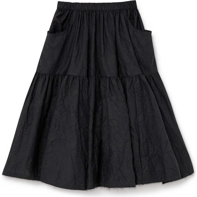 Swing Long Skirt, Black