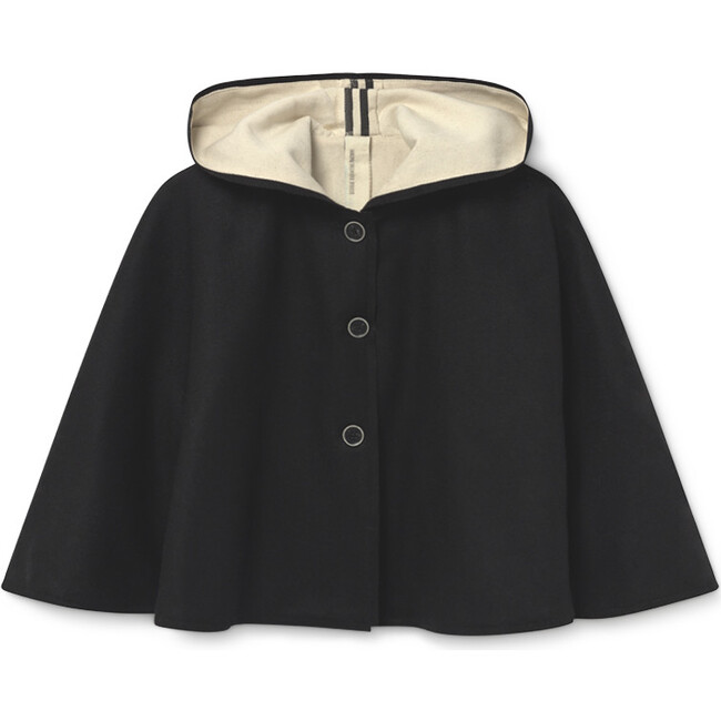 Sonnet Cape Jacket, Black - Jackets - 1