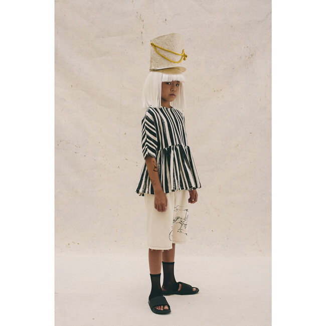 Swing Blouse, Black Stripe - Blouses - 2