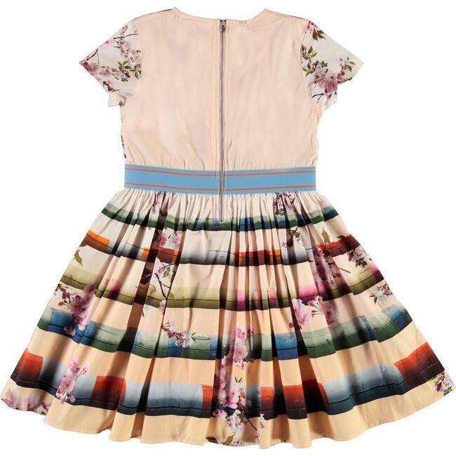 Jumping Horse Pleated Dress, Rose - Dresses - 2