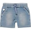 Fleece Denim Shorts, Bleach - Shorts - 1 - thumbnail