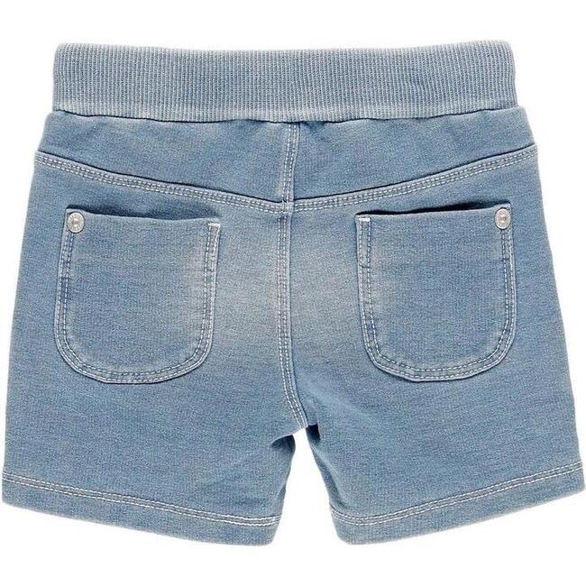 Fleece Denim Shorts, Bleach - Shorts - 2