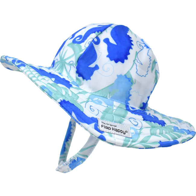 UPF 50 Summer Splash Swim Hat, Seahorse Reef