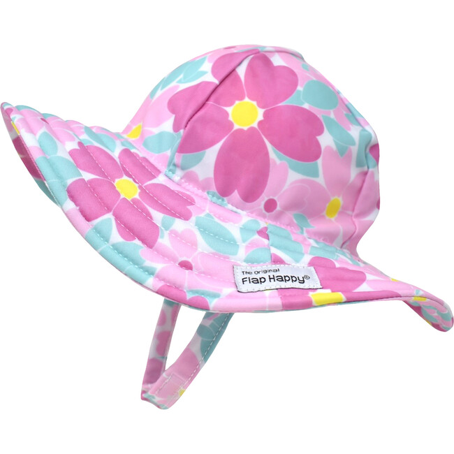 UPF 50 Summer Splash Swim Hat, Painted Flowers