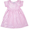 UPF 50 Laya Short Sleeve Tee Dress, Sparkling Sunset Pink - Dresses - 1 - thumbnail