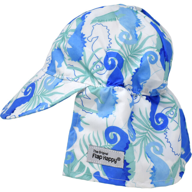UPF 50 Original Flap Hat, Seahorse Reef - Hats - 1 - zoom