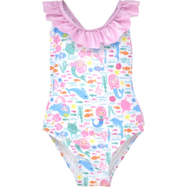 UPF 50 Mindy Crossback Swimsuit, Fantasea Mermaid - Flap Happy Swim ...