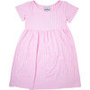 UPF 50 Laya Short Sleeve Tee Dress, Pink Gingham Seersucker - Dresses - 1 - thumbnail