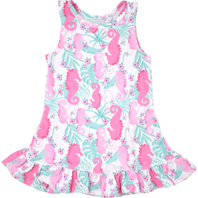 UPF 50 Jillian A-Line Dress, Magic Seahorse - Dresses - 1 - zoom