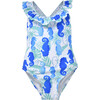 UPF 50 Mindy Crossback Swimsuit, Seahorse Reef - One Pieces - 1 - thumbnail