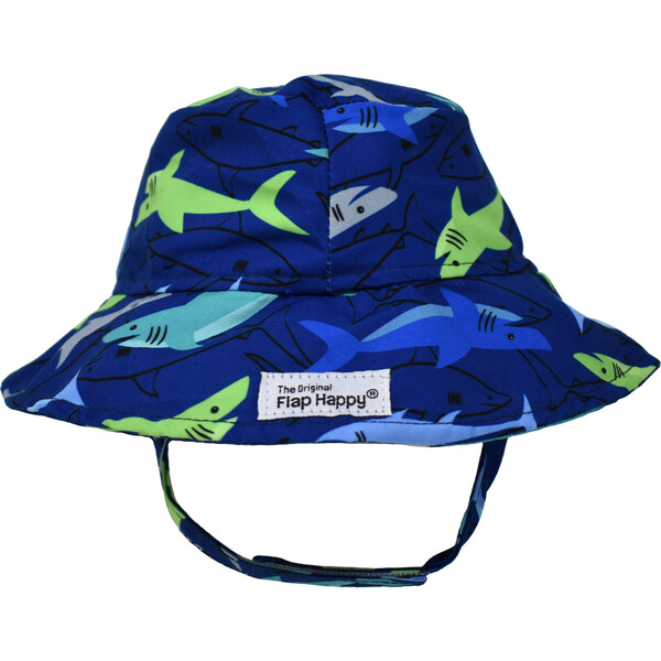 UPF 50 Bucket Hat, Sharky - Flap Happy Hats, Scarves & Gloves | Maisonette