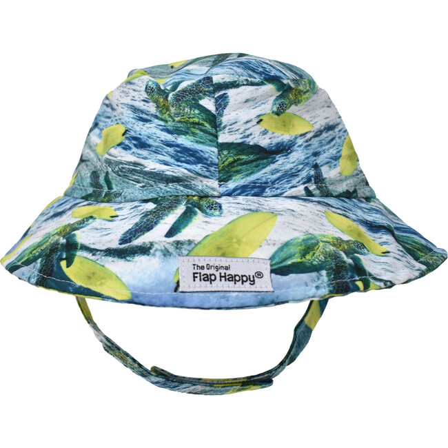 UPF 50 Bucket Hat, Surfing Sea Turtles