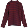 Finley Long Sleeve Polo,Navy & Tomato - Shirts - 2