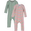 Baby Lewis Coverall Duo, Sage Multi - Onesies - 1 - thumbnail