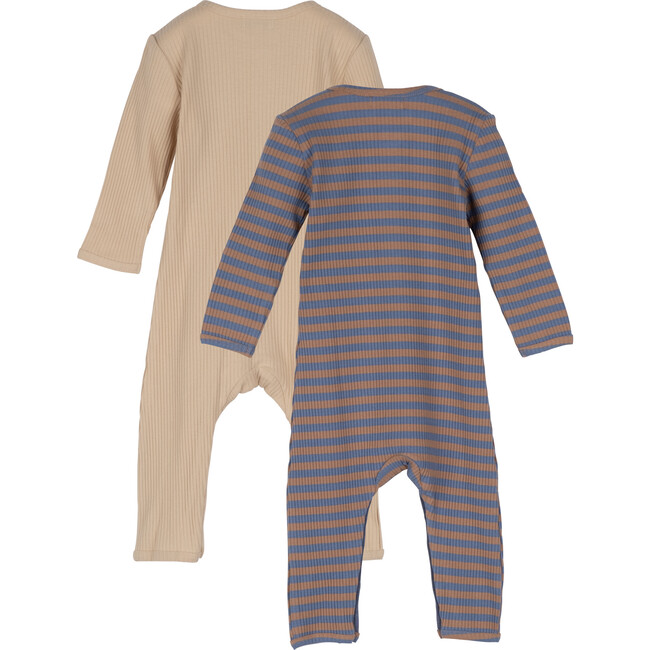 Baby Lewis Coverall Duo, Natural Multi - Onesies - 2
