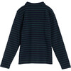 Finley Long Sleeve Polo, Navy & Evergreen - Shirts - 2