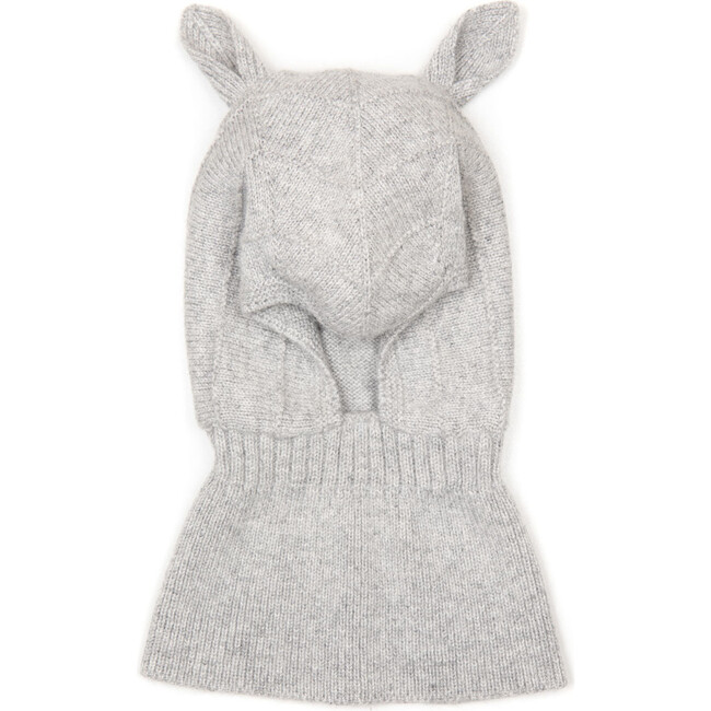 Mini Rabbit Balaclava w/cashmere, Light Grey - Hats - 1