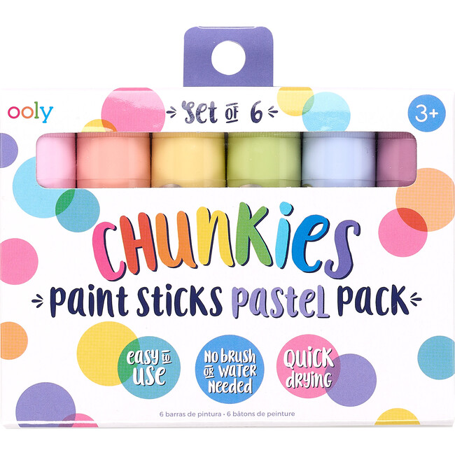 Chunkies Paint Sticks Pastel, 6 Pack