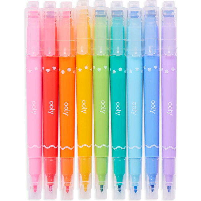 Confetti Stamp Double-Ended Markers - Coloring - 3