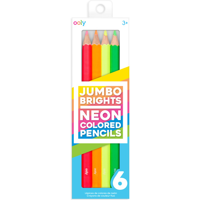 Jumbo Brights Neon Colored Pencils - Arts & Crafts - 1