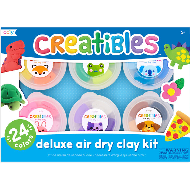 Creatibles Air Dry Clay Deluxe Kit, Set of 24