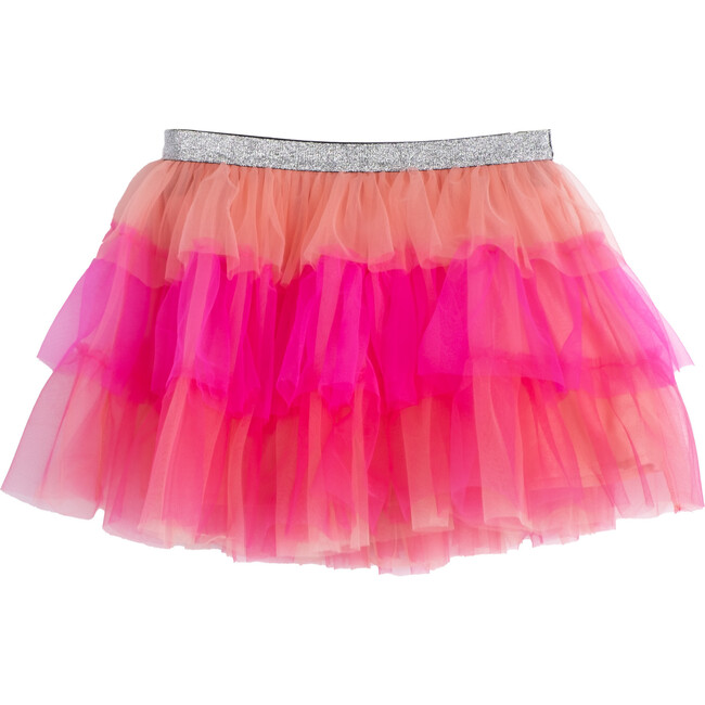 Daisy Tulle Skirt, Pink Multi