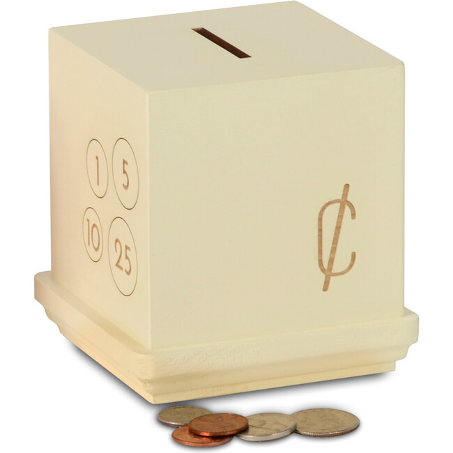 Modern Cents Bank, Cream - Accents - 1