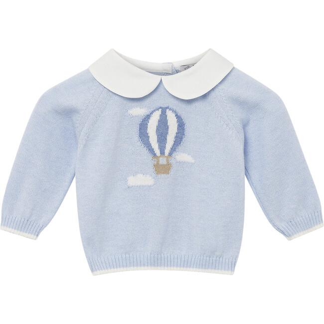 Little Nicholas Jumper, Pale Blue - Jumpers - 1
