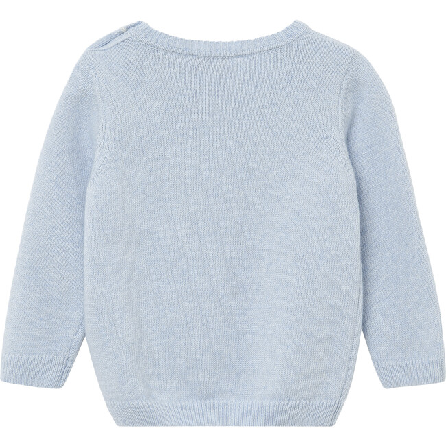 Little Bobble Tail Bunny Jumper, Pale Blue - Jumpers - 2