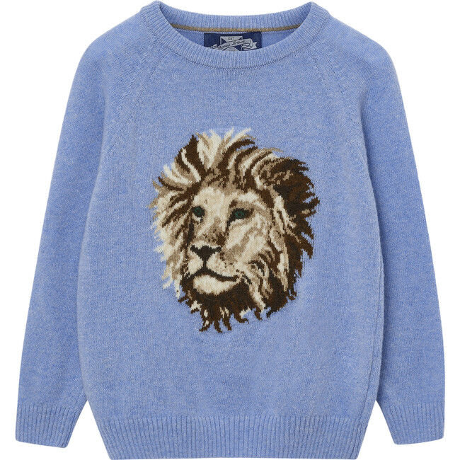 Augustus Jumper, Mid Blue - Jumpers - 1