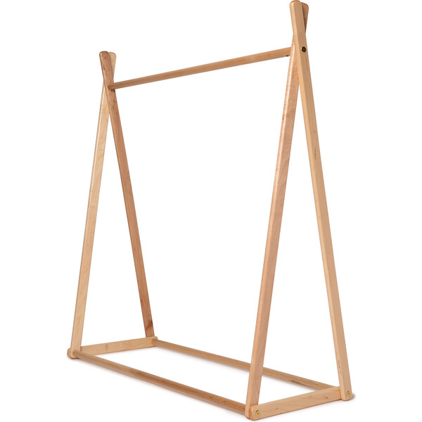 Mini Wooden Clothing Rack, Natural - Such Great Heights Storage | Maisonette