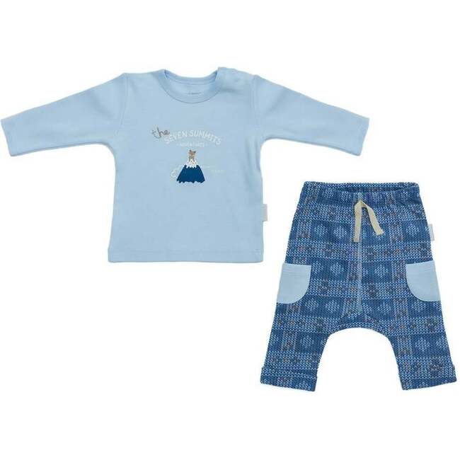 Little Climber Outfit Set, Blue - Mixed Apparel Set - 1