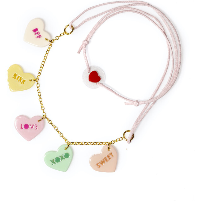 Multi Hearts Candy Necklace - Necklaces - 1