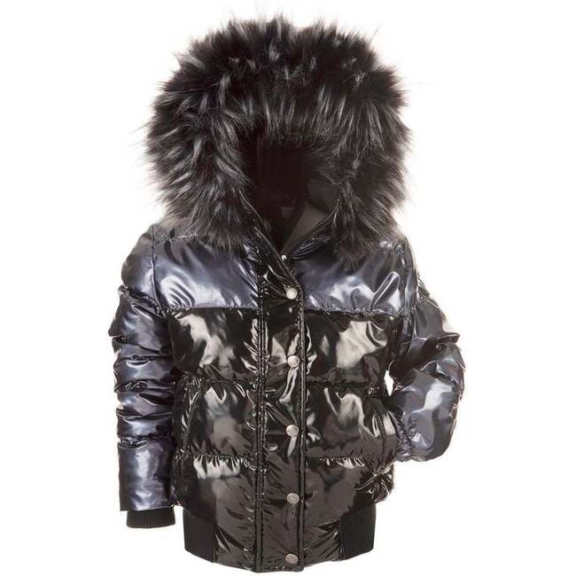 Kyla Puffer Coat, Black - Coats - 1