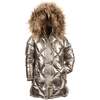 Sloan Puffer Coat, Silver - Coats - 1 - thumbnail