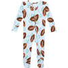 Footie Zippered One Piece, Field Day - Onesies - 1 - thumbnail