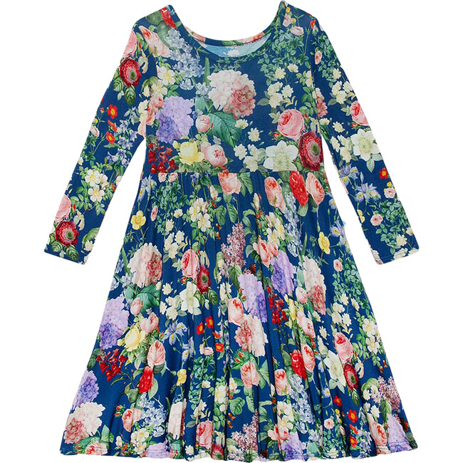 Long Sleeve Basic Twirl Dress, Carmen - Dresses - 1