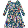 Long Sleeve Basic Twirl Dress, Carmen - Dresses - 1 - thumbnail