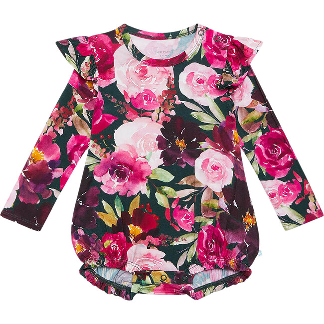 Long Sleeve Ruffled Bubble Romper, Zelda - Rompers - 1