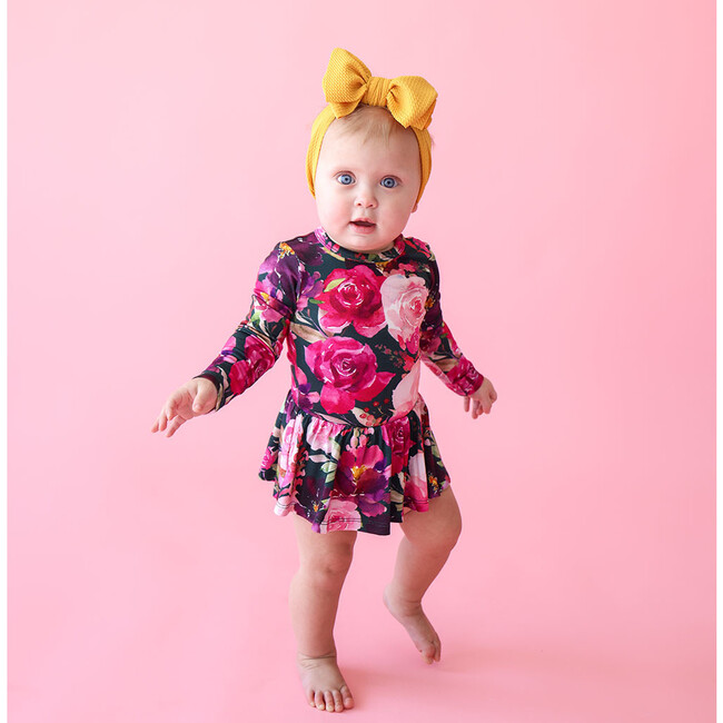 Long Sleeve Basic Twirl Skirt Bodysuit, Zelda - Onesies - 2
