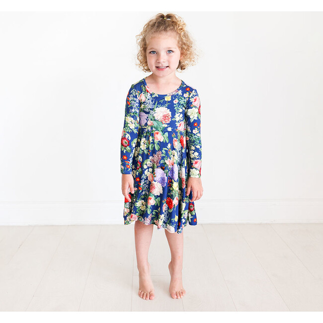 Long Sleeve Basic Twirl Dress, Carmen - Dresses - 2