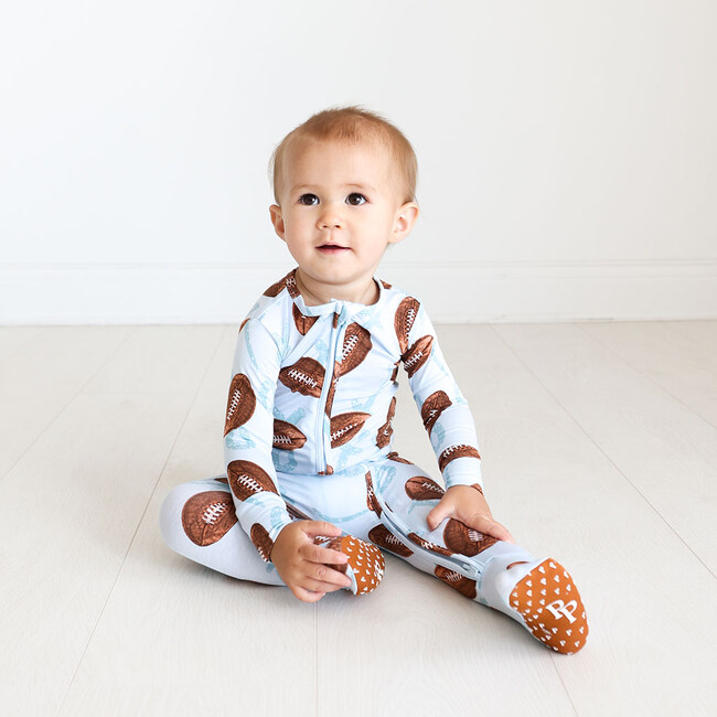 Footie Zippered One Piece, Field Day - Onesies - 3
