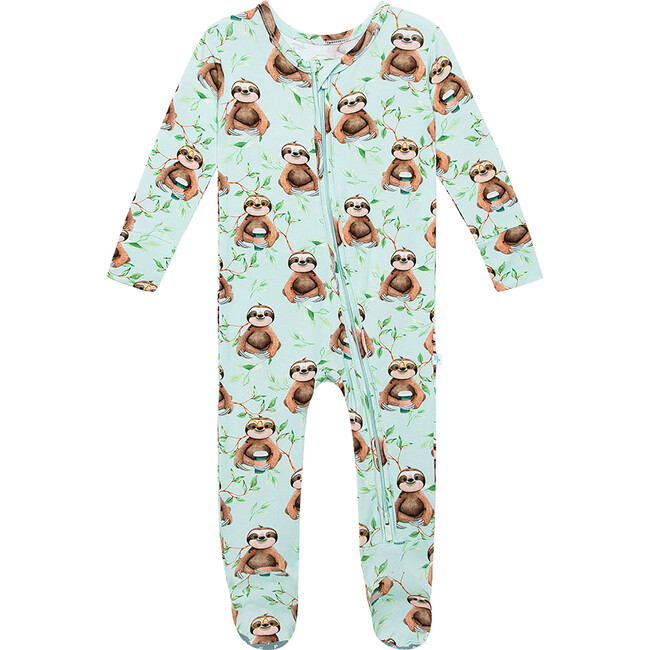 Footie Zippered One Piece, Normandie - Onesies - 1