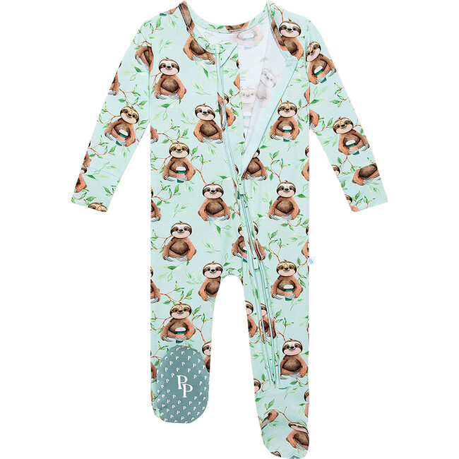 Footie Zippered One Piece, Normandie - Onesies - 2