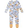Footie Ruffled Zippered One Piece, Marshal - Onesies - 3