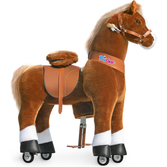 Light Brown Horse with White Hoof, Large - Ride-On - 1