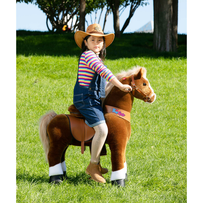 Light Brown Horse with White Hoof, Large - Ride-On - 2