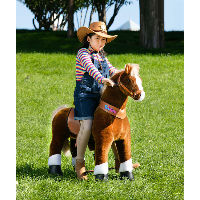 Light Brown Horse with White Hoof, Large - Ride-On - 3