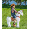White Unicorn, Large - Ride-On - 3 - thumbnail